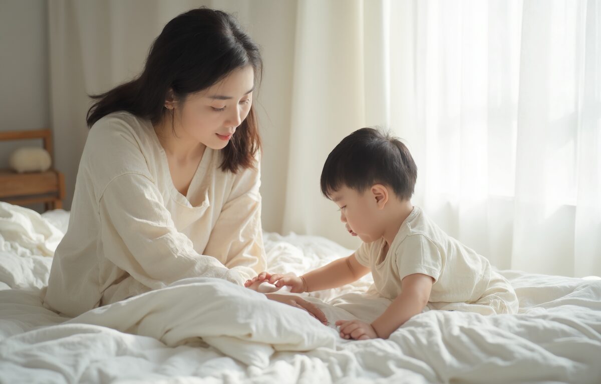 아이와 함께 사용할 때 고려해야 할 순면 이불 특성